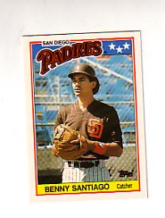 1988 Topps UK Minis Tiffany     066      Benito Santiago